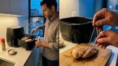 Air fryer chicken breast time chart at 360°F for juicy results